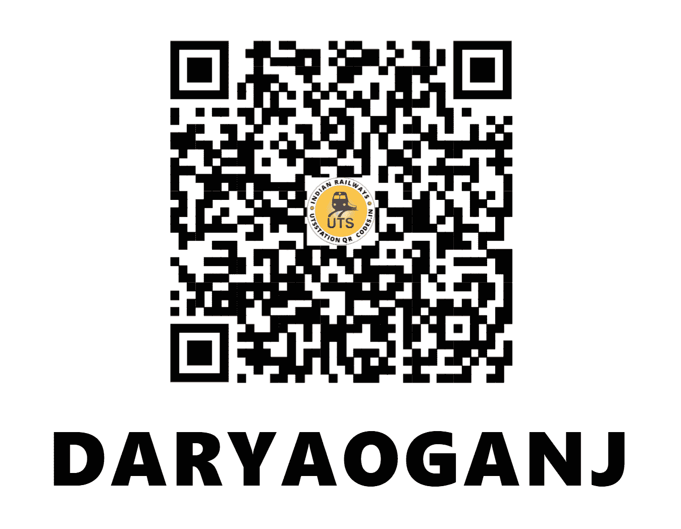 UTS QR Code for DARYAOGANJ - DRO (NE - UTTAR PRADESH)